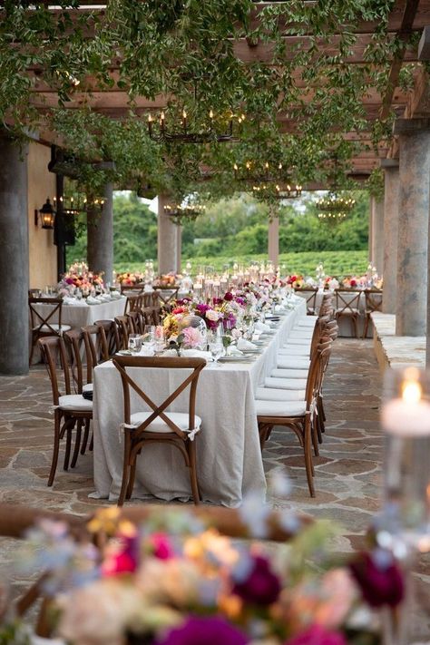 Reception decor at this September wedding at Wolffer Winery in New York. Vineyard Dinner, Vineyard Wedding Reception, Winery Wedding Photos, Candle Arrangements, Bella Wedding, Private Estate Wedding, Long Island New York, Dinner Wedding, September Wedding