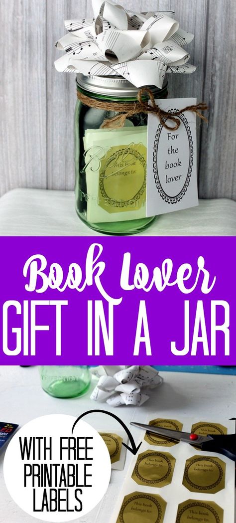 Gifts For Book Lovers Diy, Angie Holden, Gift In A Jar, Homemade Gifts For Mom, Diy Gifts To Sell, Homemade Books, Unique Gifts For Girls, Make A Book, Book Lover Gifts