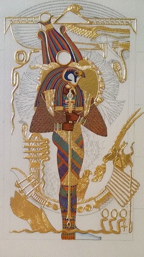 Gods Tattoo, Starověký Egypt, Egyptian Painting, Ancient Egypt Gods, Egypt Tattoo, Ancient Egypt History, Istoria Artei, Gods Of Egypt, Egyptian Artifacts