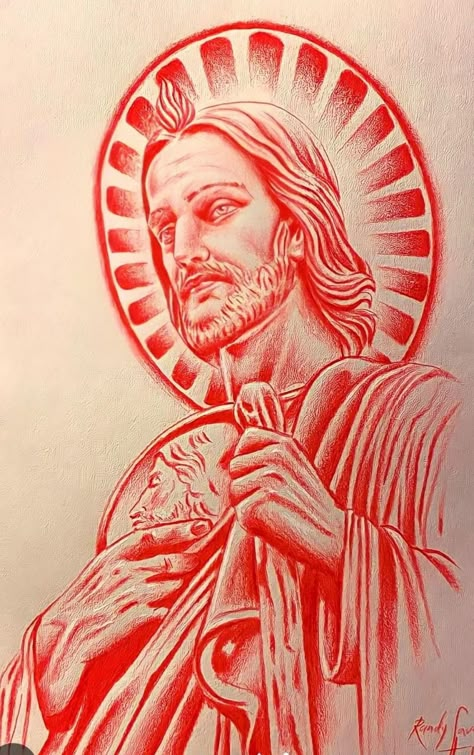 Saint Jude Drawing, St. Jude Tattoo, St Jude Tattoo, St Judas, Calaveras Art, Card Tattoo Designs, Religious Tattoo, Chicano Art Tattoos, Chicano Drawings