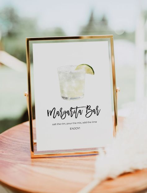 Margarita Bar Sign, Make Your Own Margarita Sign, Watercolor Cocktail Sign, Margarita Station Printable, Party Drink Sign, Instant Download Margarita Station, Margarita Bar Sign, Margarita Bar, Cocktails Sign, Bar Set Up, Drink Signs, Bar Sign, Party Drinks, Sign Templates