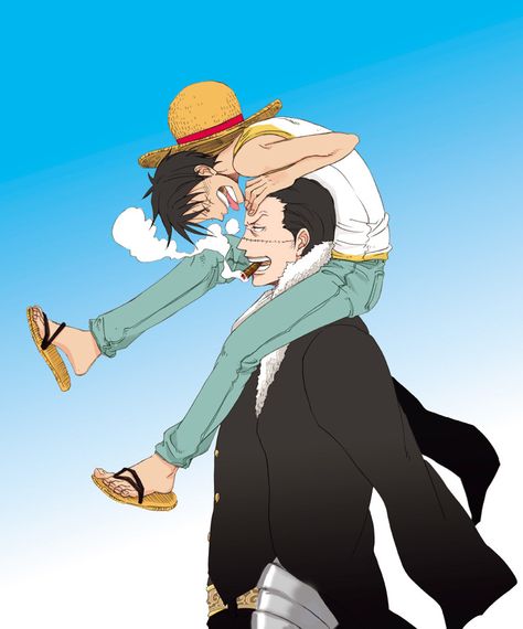 Luffy and Crocodile Luffy's Mom, Sir Crocodile, One Piece Meme, One Piece Ship, One Piece Funny, One Peice Anime, One Piece Drawing, One Piece Images, One Piece Comic