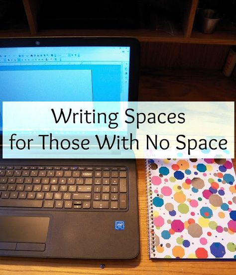 Writing Spaces for Those With No Space Writers Rooms Work Spaces, Novel Planning Notebook, Writing Space Ideas, Writing Space Inspiration, Writer Life, Studio Workspace, Writing Studio, Writers Desk, Writing Corner