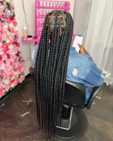 Black Hair Protective Styles, Hair Colour Ideas, Black Kids Braids Hairstyles, Cute Box Braids, Big Box Braids Hairstyles, Gorgeous Hairstyles, Goddess Braids Hairstyles, Box Braids Hairstyles For Black Women, Cute Braided Hairstyles