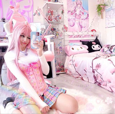 #mochi #nintendo #aesthetic pink aesthetic #kawaiiroom #tiktok #tiktoker #melodyandkurumi Pinterest Pink Aesthetic, Cute Room Inspo, Nintendo Grl, Nintendo Aesthetic, Small Waist Workout, Pink Games, Cute Room, Otaku Room, Pastel Goth Fashion