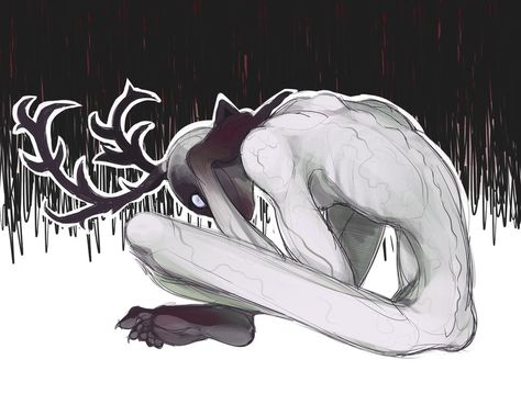 Wendigo by silverfangcreations.deviantart.com on @DeviantArt Wendigo Until Dawn, Native American Mythology, Vampire Stories, Anime Galaxy, Until Dawn, Creature Drawings, Classic Monsters, Utila, Mythological Creatures