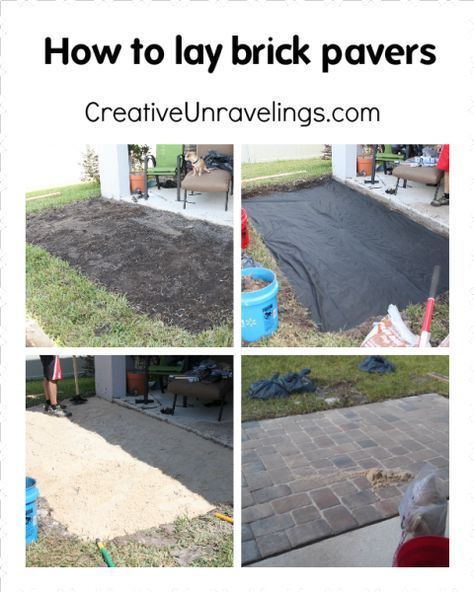 How To Lay Brick, Pavers Diy, Diy Patio Pavers, Brick Paver Patio, Brick Laying, Diy Backyard Patio, Concrete Patios, Paver Walkway, Budget Patio