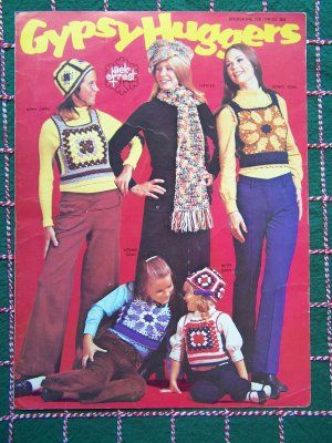 70s Mode, Crocheted Clothing, 1970s Fashion Women, 60s 70s Fashion, Vintage Crochet Patterns, 60s And 70s Fashion, Crochet Vest Pattern, Seventies Fashion, Stil Boho