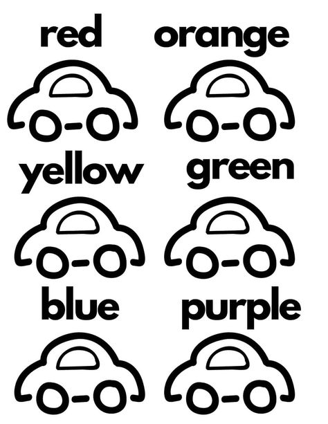 Free Car Color Practice Worksheet - arinsolangeathome Preschool Practice Worksheets, Printable Toddler Worksheets, Pré School Activities At Home, Worksheets For 2 Yrs Old, Preschool Coloring Activities, Preschool Coloring Sheets Free Printable, Toddler Worksheets Printable Free, Free Toddler Printables, Pre K Worksheets Free Printables