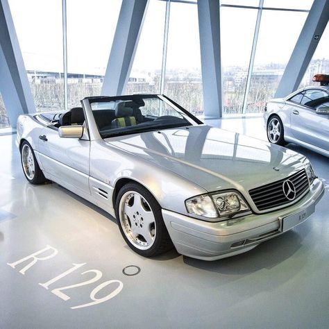 Mercedes Benz SL500 AMG Convertible (R129) Instagram Museum, Sl Logo, Mercedes Benz Forum, Mercedes 500, Mercedes Sl500, Mercedes R129, Merc Benz, Old Mercedes, Benz Classic