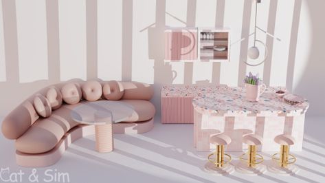 (4) [LANA]Pinkwave Set(kitchen part) – @lalalanayo on Tumblr The Sims 4 Cc Pink Kitchen, Sims 4 Pink Kitchen, Sims4 Mod, Sims Room, Sims 4 Piercings, Sims 4 Challenges, Sims 4 Cas Mods, Sims 4 Family, Play Sims 4