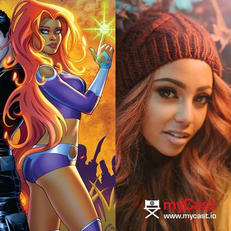 Starfire Fancast, Superhero Inspiration, Marvel Live, Fan Casting, Injustice 2, Vanessa Morgan, Marvel X, Teen Titans, Justice League