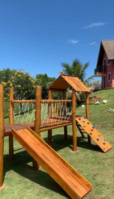 Diy Projects Wood, Diy Kids Playground, Pins Ideas, Wooden Playground, Kids Backyard Playground, Play Area Backyard, Christmas Patio, Backyard Kids Play Area, Large Workshop