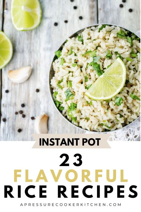 Discover 23 flavorful Instant Pot rice recipes that will elevate your meals and simplify your cooking. 🍚 #InstantPotRiceRecipes Pressure Cooker Rice White, Instapot Rice Recipe, Instant Pot Rice Recipes, Rice In Instant Pot, Garlic Butter Rice, Jasmine Rice Recipes, Instant Pot Rice, Pressure Cooker Rice, Garlic Rice