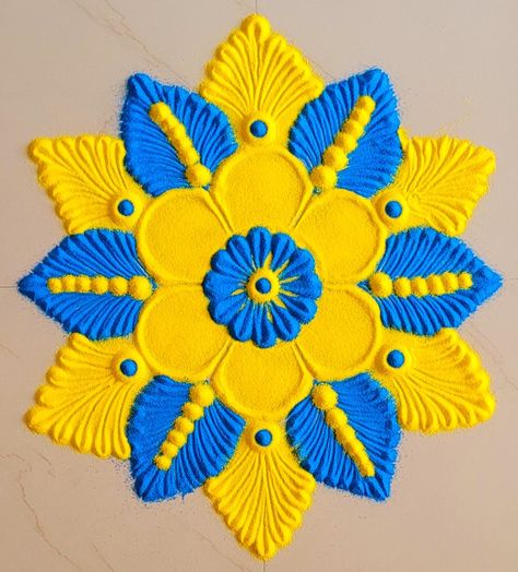 Easy Rangoli Designs For Beginners, Rangoli Photos, Colourful Rangoli, Indian Rangoli Designs, Diwali Design, Easy Rangoli Designs Videos, Very Easy Rangoli Designs, Rangoli Designs Photos, Rangoli Designs Simple Diwali