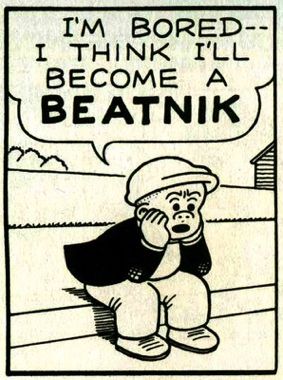 Beatnik Style, Beat Generation, Comic Book Panels, I'm Bored, Retro Comic, Comic Panels, Im Bored, Vintage Comics, Land Art