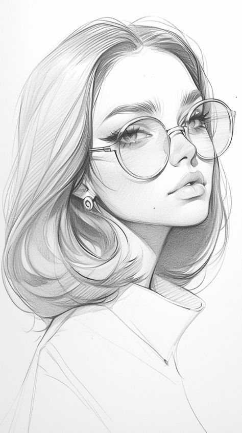 Drawing Reference Portrait Faces, How To Draw Heads Step By Step Easy, Faces Drawing Reference, Faces Sketch, 3d Karakter, Girl Face Drawing, Pencil Portrait Drawing, الفن الرقمي, Pencil Sketch Images