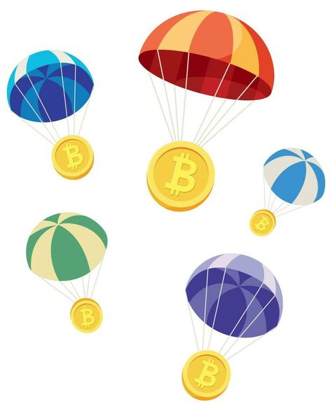 Crypto Airdrop on White Airdrop Crypto, Cartoon Cake, Environment Design, White White, Vector Free, Clip Art, Collage, Cake, Pins