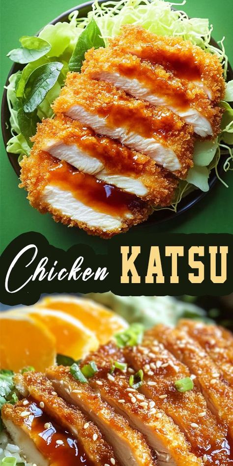 🐔✨ Learn how to make crispy, golden-brown Chicken Katsu at home with this easy recipe! Perfect for dinner or lunch, this Japanese favorite pairs beautifully with a tangy tonkatsu sauce. Ready in under 30 minutes, it’s a must-try dish! 🍽️ #ChickenKatsu #JapaneseFood #QuickDinnerIdeas #HomemadeRecipes ❤️