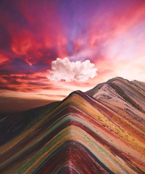 8,469 Likes, 46 Comments - Geologist  Perú| Geology Earth (@geology_peru) on Instagram: “Rainbow Mountain🌈🌈   Post © @oliveryon_777 Photo copyright © Unknown / direct…” Peru Mountains, Rainbow Mountains Peru, Rainbow Mountains, Colorful Mountains, Rainbow Mountain, Mountains Landscape, Exotic Places, Peru Travel, Southwest Art