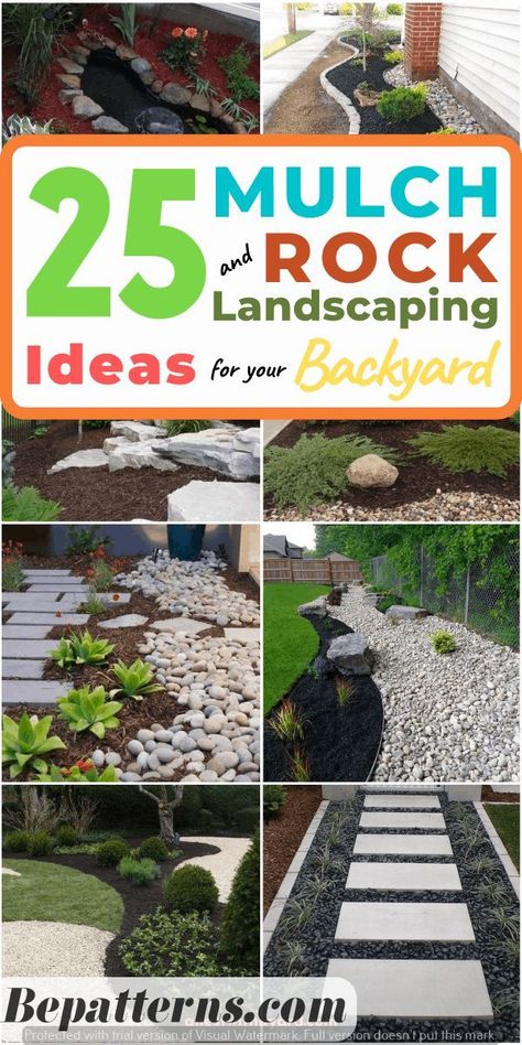 Outdoor Ideas for a Cozy Garden | Vintage Gardening Decoration Tips Rock Mulch, Rock Flower Beds, Pebble Landscaping, Backyard Entertainment, Low Maintenance Backyard, Garden Mulch, Landscaping Rock, Mulch Landscaping, Stone Landscaping