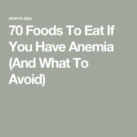 70 Foods To Eat If You Have Anemia (And What To Avoid) Meals For Anemic People, Iron Rich Recipes, Foods That Contain Iron, Iron Foods, Foods With Iron, Gastrointestinal Disease, Nutritious Foods, Increase Heart Rate, Iron Rich Foods