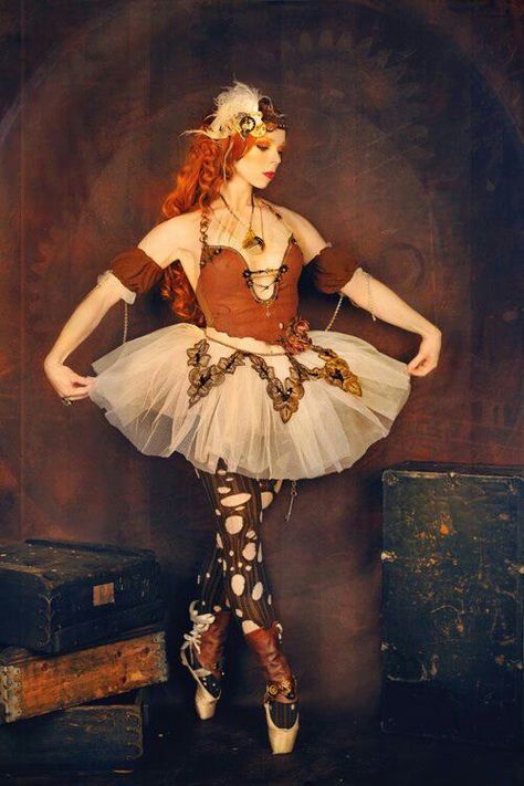 ... Rain Fashion Photography, Dark Cabaret, Steampunk Circus, Rain Fashion, Steampunk Tendencies, Halloween Ball, Dancer Costume, Prima Ballerina, Style Steampunk