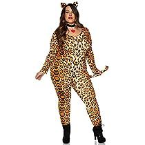 Cougar Costume, Heart Choker Collars, Leg Avenue Costumes, Spandex Catsuit, Catsuit Costume, Sleek Jumpsuit, Tiger Costume, Animal Print Jumpsuit, Plus Size Costume