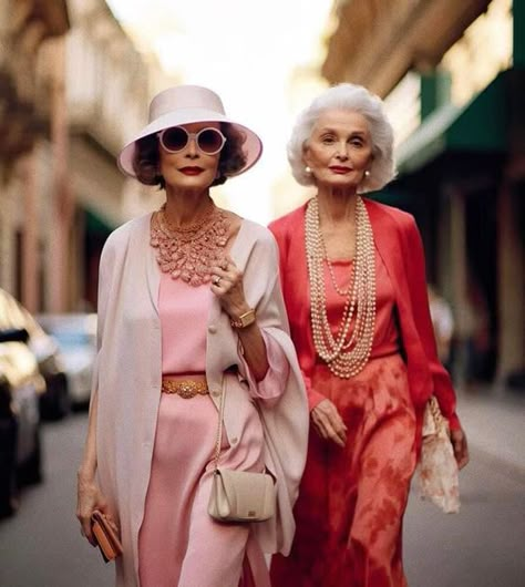 Old Ladies Costume, Granny Outfit Ideas, Timeless Fashion Outfit Ideas, Grandma Outfit Ideas, Old Lady Style, Glam Grandma, Rich Grandma, Attractive Outfits, Old Lady Fashion