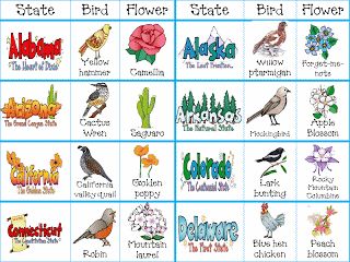 State Birds, Flowers, & Trees FREE Printables | Homeschool Giveaways Us Geography, Montessori Geography, Cc Cycle 3, Teaching Geography, States And Capitals, Homeschool Social Studies, Homeschool Geography, State Symbols, My Father's World