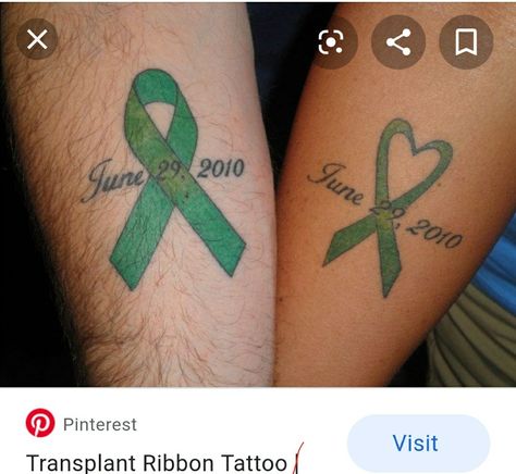 Organ Donation Awareness, Survivor Tattoo, Awareness Tattoo, Web Tattoo, Ribbon Tattoos, Sugar Skull Tattoos, Symbol Tattoos, Piercing Ideas, Tat Ideas