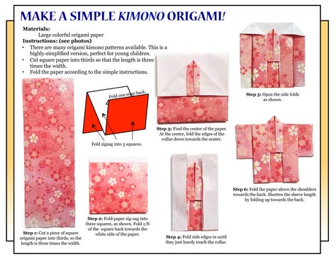 Kimono Origami, Simple Kimono, Iris Folding Templates, Asian Quilts, Origami Cards, Asian Cards, Japan Crafts, Fabric Origami, Origami And Kirigami