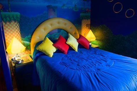 Alton Towers Hotel in Staffordshire, England | 16 Hotels That Will Blow Your Kids' Minds Sonic Room Ideas Boys, Sonic The Hedgehog Bedroom Ideas, Sonic The Hedgehog Bedroom, Sonic The Hedgehog Room, Hedgehog Bedroom, Sonic Bedroom Ideas, Sonic Room, Sonic Bedroom, Hedgehog Room