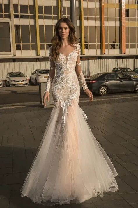 Pnina Tornai Couture Bridal Gowns, Jewelry, and Eveningwear | STYLE 2122 Panina Wedding Dress, Pnina Tornai Wedding Dress, Mothers Gowns, Flare Dresses, Couture Bridal Gowns, Dresses Unique, Pnina Tornai, Flare Gown, Couture Bridal