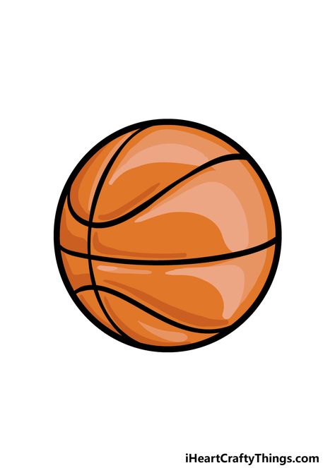 Cartoon Basketball Drawing - How To Draw A Cartoon Basketball Step By Step! Basketball Cute Drawing, Basketball Cartoon Drawing, Basketball Icon Aesthetic, How To Draw A Basketball, Basketball Drawings Easy, Basketball Ball Drawing, Playing Basketball Drawing, Basketball Animated, Balls Drawing