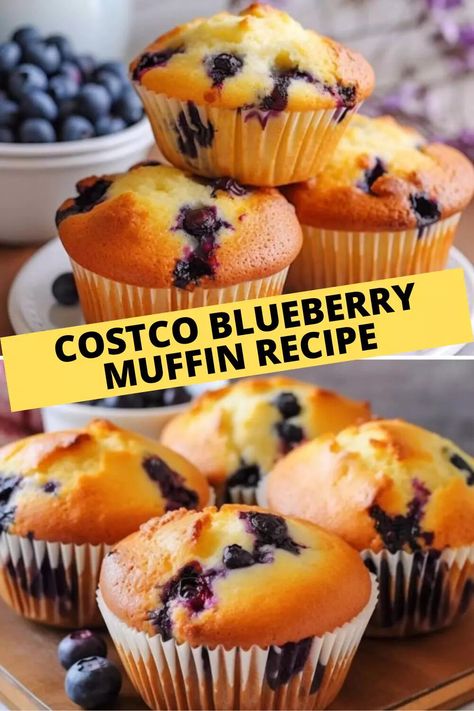 Costco Blueberry Muffins Copycat, Costco Muffin Recipe, Turkey Muffins, Costco Muffins, Turkey Egg, Blueberry Muffin Recipe, Homemade Blueberry Muffins, Vanilla Muffins, Canned Blueberries