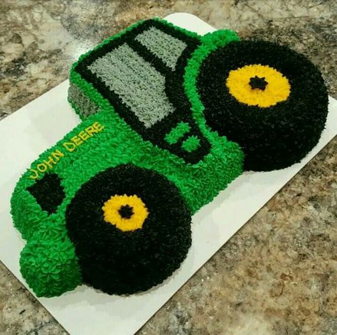 Number 2 Tractor Cake, Tractor 1st Birthday Cake, Easy Tractor Cake 2nd Birthday, Tractor Shaped Cake, Diy Tractor Cake, Green Tractor Cake, Tractor Themed Cake, Tractor Cake For Men, Tractor Birthday Party Cake