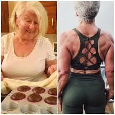 Grandma, 73, loses four stone and gets ripped in one year after her daughter teaches her how to use her iPhone Joan Macdonald, Ripped Women, Get Ripped, Pregnancy Loss, Ageless Beauty, Lean Body, Aging Well, Aging Gracefully, Body Building Women