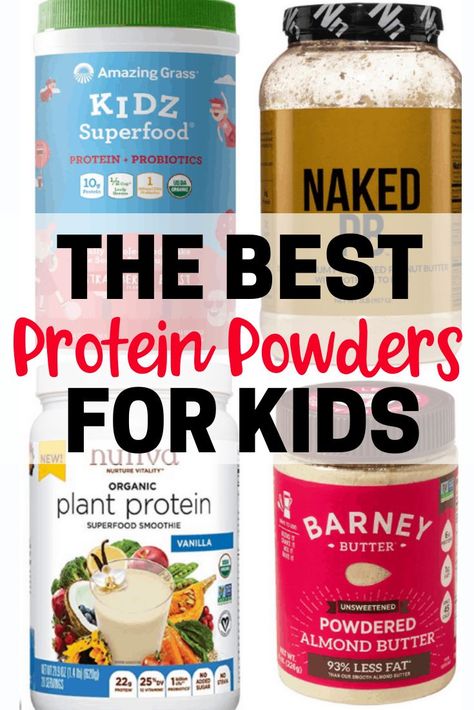 Are you looking for the best protein powders for kids on the market today, or for a healthier alternative to Pediasure? This guide will help you discover what ingredients to look for and what to avoid when buying the best protein powder for your child. #proteinpowder #kids #healthy #best Protein Shake For Kids, Pediasure Recipe Kids, Pediasure Recipes, Protein Powder For Kids, Protein Shakes For Kids, Healthiest Protein Powder, Pancakes Protein, Fitness Breakfast, Toddler Smoothies