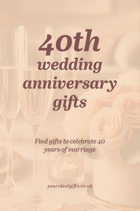 40th Wedding Anniversary Gifts 44th Wedding Anniversary, 40 Years Of Marriage, 40th Wedding Anniversary Gifts, Anniversary Gift For Friends, 40 Year Anniversary, 40th Anniversary Gifts, 40th Wedding Anniversary, Anniversary Gifts For Parents, Anniversary Present