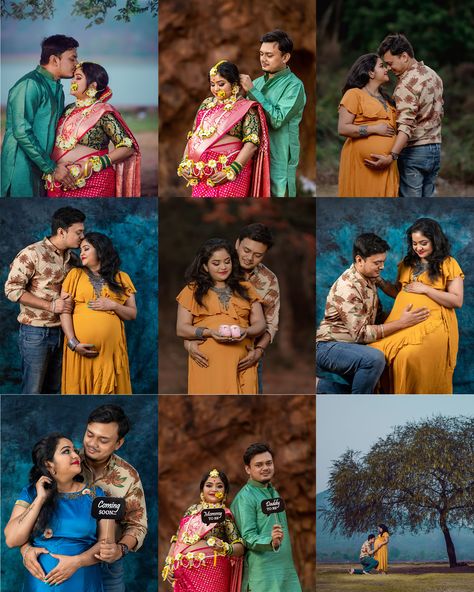 maternity photography Srimantham Stills Photo, Baby Shower Photoshoot Indian, Baby Shower Couple Photoshoot, Metarnity Photoshoot, Baby Shower Poses Couple, Traditional Pregnancy Photoshoot, Baby Shower Photography Poses Indian, Indian Maternity Photoshoot, Maternity Shoot Poses Couple