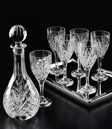 Vase Deco, Crystal Stemware, Crystal Wine Glasses, Wine Set, Crystal Decanter, Decanter Set, Crystal Glassware, Wine Goblets, Waterford Crystal