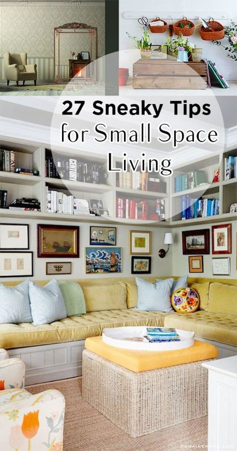 Pin Organization, Small Space Living Hacks, Diy Home Decor For Apartments, Living Room Organization, Small Room Design, Design Apartment, Tiny Spaces, Easy Organization, Decorating Small Spaces