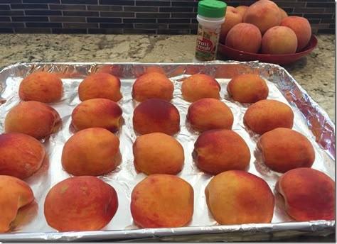 Freezing Fresh Peaches, Gingerbread With Lemon Sauce, Freezing Peaches, Fresh Peach Recipes, Cobbler Recipes Easy, Freezing Fruit, Peach Butter, How To Peel Peaches, Frozen Peaches