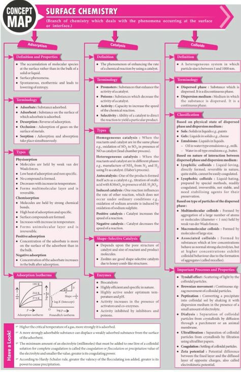 Surface Chemistry concept map Surface Chemistry Notes, Chemistry Notes Class 12, Chemistry Concept Map, Brain Map, Chem Notes, Chemistry Class 12, Medical Laboratory Science Student, Neet Notes, Environmental Chemistry