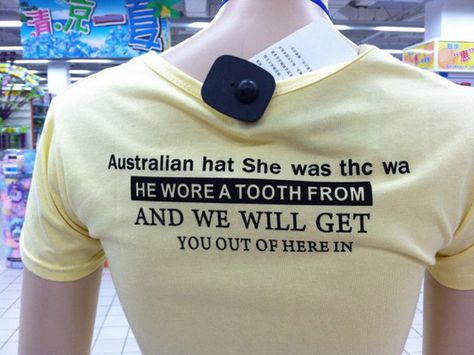 Much Sense. Wow Australian Hat, Silly Shirt, Funky Shirts, Funny Texts Crush, Bad Fashion, Fashion Fails, Funny Text Fails, Text Fails, Epic Fails Funny