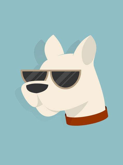 The Hipster Dog by Farias Maiquita, via Behance Dog Graphic Illustration, Character Flat Design, Bottles Decoration Wedding, Halftone Illustration, Hipster Dog, Retro Character, Retro Dog, Animal Art Prints, Character Flat