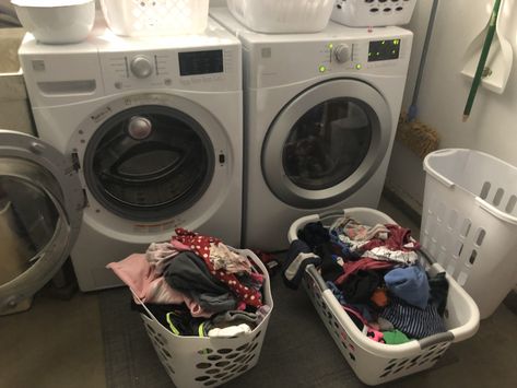 Messy Laundry Room, Messy Aesthetic, My Future Life, A Beautiful Life, Washer And Dryer, Future Life, Beautiful Life, Laundry Machine, Laundry Clothes