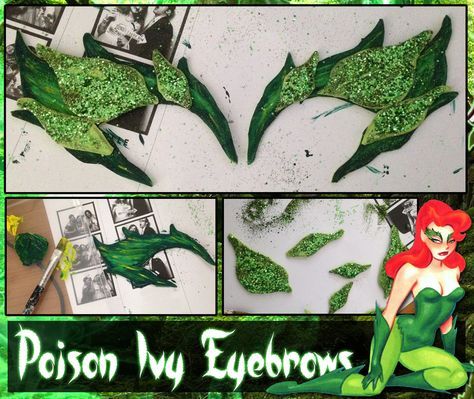 DIY: How to Make Poison Ivy Eyebrows Poison Ivy Eyebrows, Poison Ivy Kostüm, How To Make Poison, Diy Poison Ivy Costume, Poison Ivy Costume Diy, Eyebrows Waxed, Poison Ivy Makeup, Poison Ivy Halloween Costume, Hair Waxing