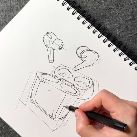 Here are some process images from my recent AirPod pro sketch. Let me know if you like those process images. . . . . . #sketch #sketchbook #drawing #markersketch #productsketch #idksetches #freehand #designsketch #designer #markerdrawing #productdesign #industrialdesign #design #freehanddrawing #studiokairump #kairump #kairumpsketch #marker #copic #productsketch #sketchdaily #idsketching #copics #markerart #idsketch #sketches #markersketch #copicmarkers #sketchmarker #copicmarker #markerdra... Airpod Drawing, Airpods Sketch, Free Hand Drawing, Sketch Markers, Marker Drawing, Marker Art, Copic Markers, Copic, Design Sketch